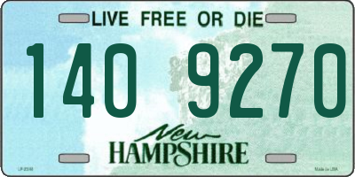 NH license plate 1409270