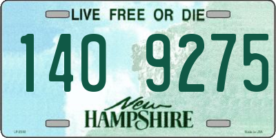 NH license plate 1409275