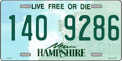 NH license plate 1409286