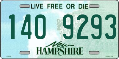 NH license plate 1409293