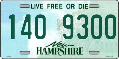 NH license plate 1409300