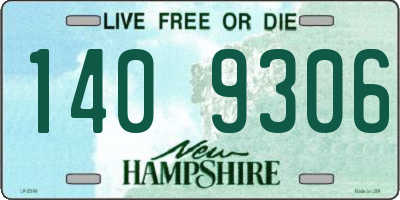 NH license plate 1409306