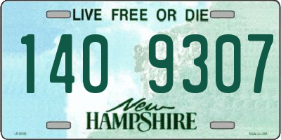 NH license plate 1409307