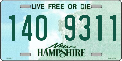 NH license plate 1409311
