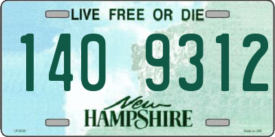 NH license plate 1409312