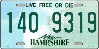 NH license plate 1409319