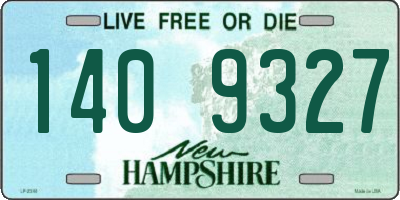 NH license plate 1409327