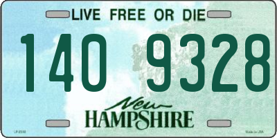 NH license plate 1409328