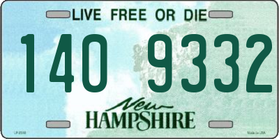 NH license plate 1409332