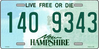 NH license plate 1409343