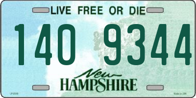 NH license plate 1409344