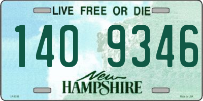 NH license plate 1409346