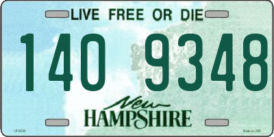 NH license plate 1409348