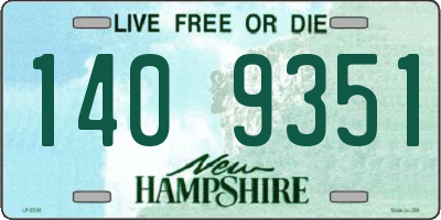 NH license plate 1409351