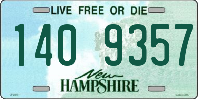 NH license plate 1409357