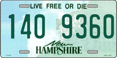 NH license plate 1409360