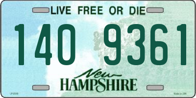 NH license plate 1409361