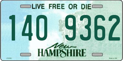NH license plate 1409362