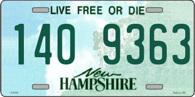 NH license plate 1409363