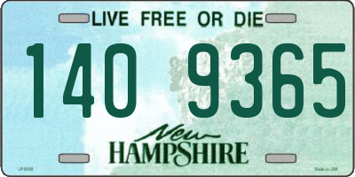 NH license plate 1409365