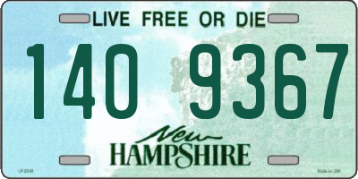 NH license plate 1409367