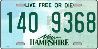 NH license plate 1409368