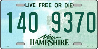 NH license plate 1409370