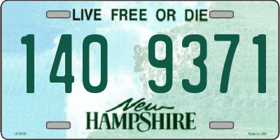 NH license plate 1409371