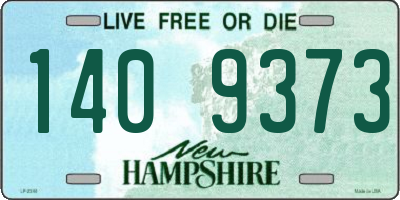 NH license plate 1409373