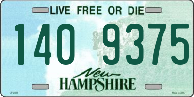 NH license plate 1409375