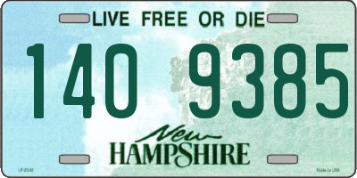 NH license plate 1409385