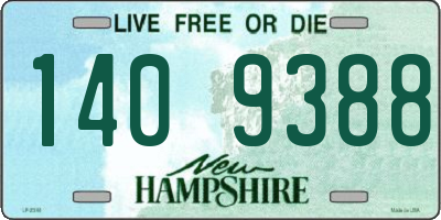 NH license plate 1409388