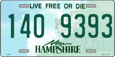 NH license plate 1409393