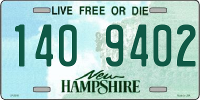 NH license plate 1409402