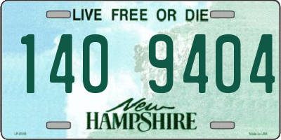 NH license plate 1409404