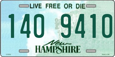 NH license plate 1409410