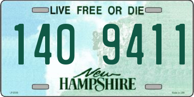 NH license plate 1409411