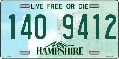 NH license plate 1409412