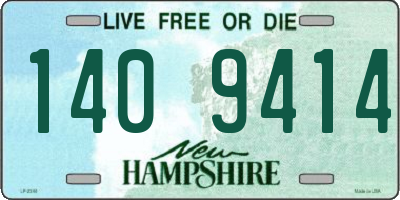NH license plate 1409414