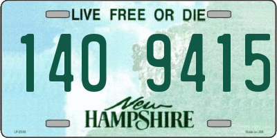 NH license plate 1409415