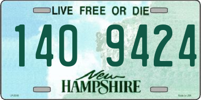 NH license plate 1409424