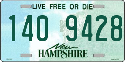 NH license plate 1409428