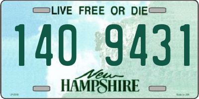 NH license plate 1409431