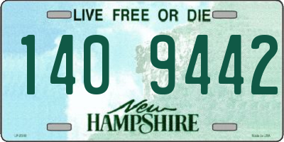 NH license plate 1409442