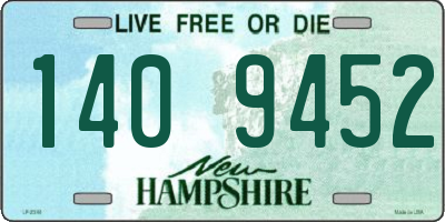 NH license plate 1409452