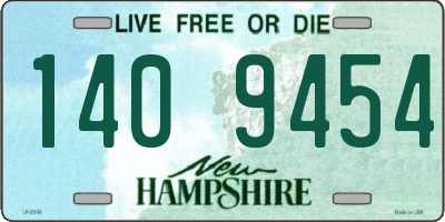 NH license plate 1409454