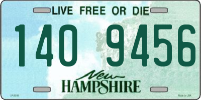 NH license plate 1409456