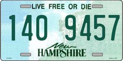 NH license plate 1409457