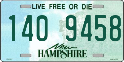 NH license plate 1409458