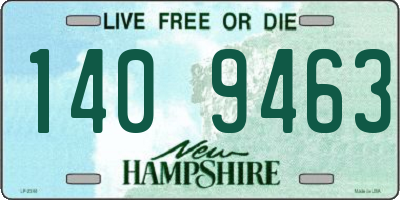 NH license plate 1409463